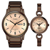 Timex Analog Rose Gold Dial Unisex's Watch-TW00PR265 - Bharat Time Style