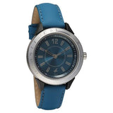 Fastrack Blue Dial Leather Strap Analog Watch For Girls 6176KL05/NL6176KL05 - Bharat Time Style