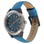 Fastrack Blue Dial Leather Strap Analog Watch For Girls 6176KL05/NL6176KL05 - Bharat Time Style