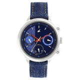 Fastrack Multifunction Blue Round Dial Denim Strap Watch for Girls-6179SL02 - Bharat Time Style