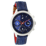 Fastrack Multifunction Blue Round Dial Denim Strap Watch for Girls-6179SL02 - Bharat Time Style