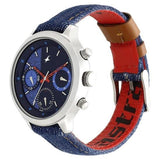 Fastrack Multifunction Blue Round Dial Denim Strap Watch for Girls-6179SL02 - Bharat Time Style