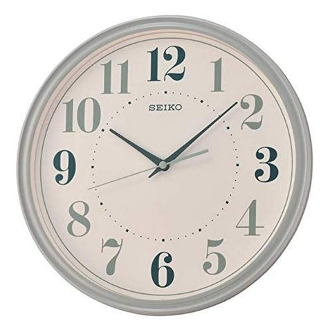 Seiko Analog 32 cm X 16 cm Wall Clock - QXA740NN (Grey, With Glass) - Bharat Time Style