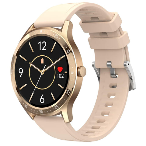 Fire-Boltt 360 SpO2 Full Touch Large Display Round Smart Watch with in-Built Games - BSW003 (Rose Gold) - Bharat Time Style