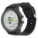 Fastrack White Dial Analogue Black Silicone Strap Unisex Watch - 38024pp34 - Bharat Time Style