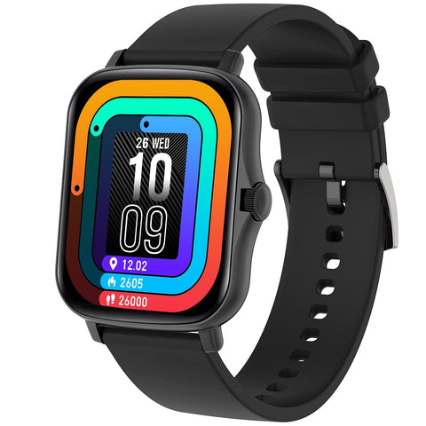 Fire-Boltt Beast SpO2 1.69” Industry’s Largest Display Size Full Touch Smart Watch with Blood Oxygen Monitoring - BSW002 (Black) - Bharat Time Style