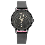 Fastrack x Ananya Panday - Ruffles Black Dial Leather Strap Watch - 6206NL02 - Bharat Time Style