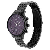 Fastrack x Ananya Panday - Ruffles Purple Dial Stainless Steel Strap Watch | Fastrack - 6208NM01 - Bharat Time Style