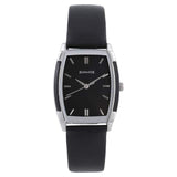 Sonata Analog Rectangle Black Dial Black Leather Strap Watch For Men-NM7080SL02 - Bharat Time Style