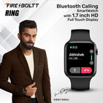 Fire-Boltt Ring Bluetooth Calling Smartwatch with SpO2 & 1.7” Metal Body - BSW014 (Black) - Bharat Time Style