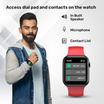 Fire-Boltt Ring Bluetooth Calling Smartwatch with Metal Body - BSW005 (Red) - Bharat Time Style