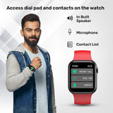 Fire-Boltt Ring Bluetooth Calling Smartwatch with Metal Body - BSW005 (Red) - Bharat Time Style