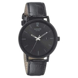 Sonata Analog with Date Round Black Dial Black Leather Strap Watch For Men-NM7131NL01 - Bharat Time Style