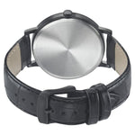 Sonata Analog with Date Round Black Dial Black Leather Strap Watch For Men-NM7131NL01 - Bharat Time Style