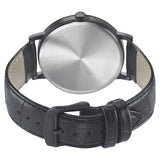 Sonata Analog with Date Round Black Dial Black Leather Strap Watch For Men-NM7131NL01 - Bharat Time Style