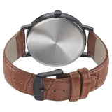 Sonata Analog with Date Round Black Dial Brown Leather Strap Watch For Men-NM7131NL02 - Bharat Time Style