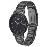 Sleek Black Dial Analog Watch - 7131NM02 - Bharat Time Style