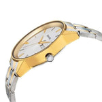 Sonata Analog with Day and Date Round Silver Dial Two Toned Bimetal Strap Watch For Men-NM7133BM01 - Bharat Time Style