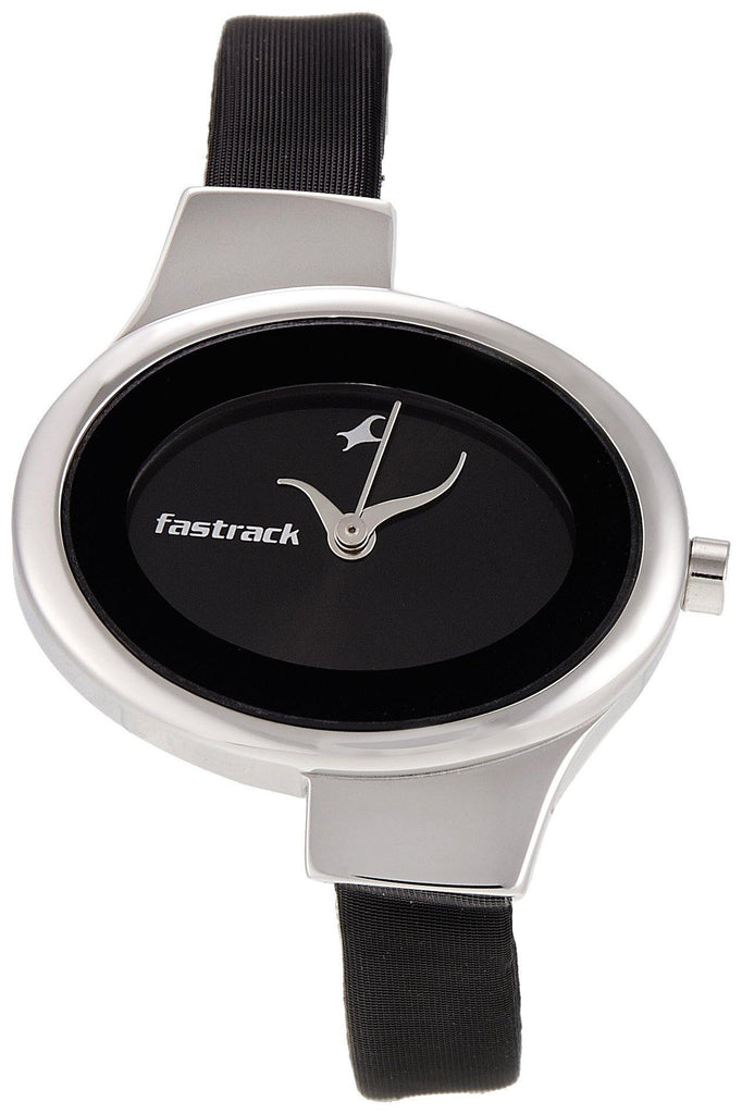 Fastrack black belt sales watches for womens