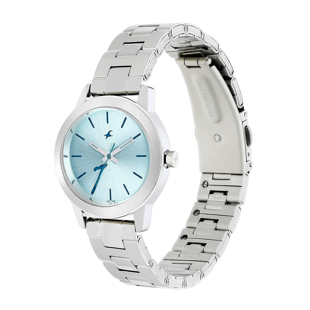 6152QM01 FASTRACK STYLE UP BLUE DIAL STAINLESS STEEL STRAP WATCH FOR G