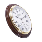 Seiko Wooden Wall Clock (31.4 cm x 31.4 cm x 4.4 cm, Brown) - QXA143BN - Bharat Time Style