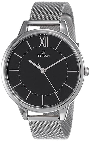 Titan Neo Analog Black Dial Women's Watch - NR2617SM01