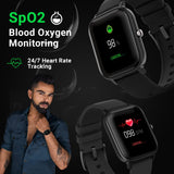 Fire-Boltt SpO2 Full Touch 1.4 inch Smart Watch with 24*7 Heart Rate monitoring - BSW001 (Black) - Bharat Time Style