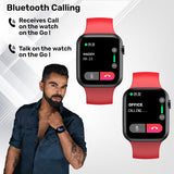 Fire-Boltt Ring Bluetooth Calling Smartwatch with Metal Body - BSW005 (Red) - Bharat Time Style