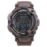 Sf Digital Watch With Brown Plastic Strap For Men NM77010Pp01 | Sonata - Bharat Time Style