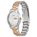 Sonata Beyond Gold Silver White Dial Analog Watch For Men With Day Date Function 77031Km02 | Sonata - Bharat Time Style