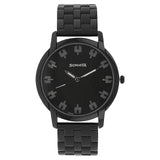 Sonata Analog Round Black Dial Black Stainless Steel Strap Watch For Men-NM77031NM01 - Bharat Time Style