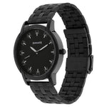 Sonata Analog Round Black Dial Black Stainless Steel Strap Watch For Men-NM77031NM01 - Bharat Time Style