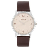 Sonata Analog Round Brown Dial Brown Leather Strap Watch For Men-77083SL04 - Bharat Time Style