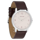 Sonata Analog Round Brown Dial Brown Leather Strap Watch For Men-77083SL04 - Bharat Time Style