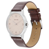 Sonata Analog Round Brown Dial Brown Leather Strap Watch For Men-77083SL04 - Bharat Time Style