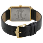 Sonata Analog Rectangle Black Dial Black Leather Strap Watch For Men-77084YL02 - Bharat Time Style