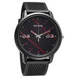 Volt Black Dial PU Strap Watch | Sonata - 77085PP10W - Bharat Time Style