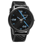 Volt Black Dial PU Strap Watch | Sonata - 77085PP11W - Bharat Time Style