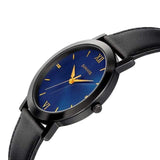 Beyond Gold Blue Dial Leather Strap Watch | Sonata - NN77108NL01W - Bharat Time Style