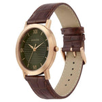 Sonata Beyond Gold Olive Green Dial Analog Watch For Men 77108Wl01 - Bharat Time Style