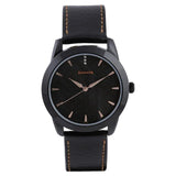 Sonata Analog Round Black Dial Black Leather Strap Watch For Men-NN7924NL01 - Bharat Time Style