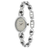 Sonata Analog Round White Dial Silver Metal Strap Watch For Women-NN8048SM04 - Bharat Time Style