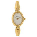 Sonata Analog Oval White Dial Golden Metal Strap Watch For Women-NN8048YM01 - Bharat Time Style