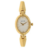 Sonata Analog Oval White Dial Golden Metal Strap Watch For Women-NN8048YM01 - Bharat Time Style