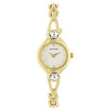 Sonata Analog Round Champagne Dial Golden Metal Strap Watch For Women-NM8065YM01 - Bharat Time Style