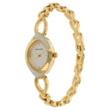 Sonata Analog Navette White Dial Golden Metal Strap Watch For Women-NN8069YM01 - Bharat Time Style