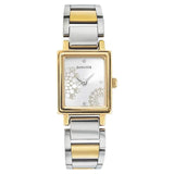 Sonata Analog Rectangle Silver Dial Two Toned Stainless Steel Strap Watch For Women-NN8080BM01 - Bharat Time Style