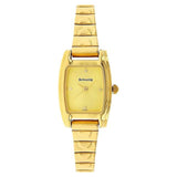 Sonata Analog Rectangle Champagne Dial Golden Stainless Steel Strap Watch For Women-NM8103YM01 - Bharat Time Style