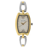 Sonata Analog Special White Dial Two Toned Stainless Steel Strap Watch For Women-8116BM01 - Bharat Time Style