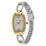 Sonata Analog Special White Dial Two Toned Stainless Steel Strap Watch For Women-8116BM01 - Bharat Time Style